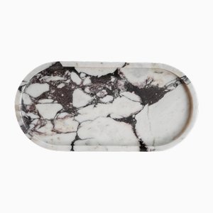 Calacatta Marble Oval Tray from Kiwano Concept