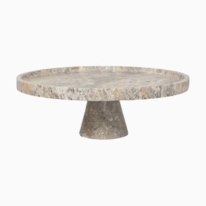 Silver Travertine Cake Stand from Kiwano Concept