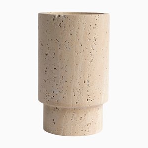 Travertin Vase oder Weinkühler von Kiwano Concept