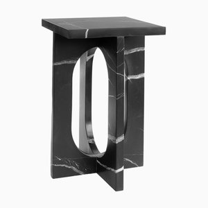 Bond Side Table in Black Marble from Kiwano Concept