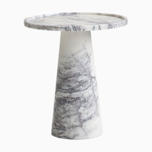 Lilac Marble Cone Side Table from Kiwano Concept
