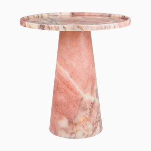 Kegeliger Beistelltisch aus rosa Marmor von Kiwano Concept