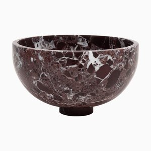 Rosso Levanto Marble Fruit Bowl from Kiwano Concept