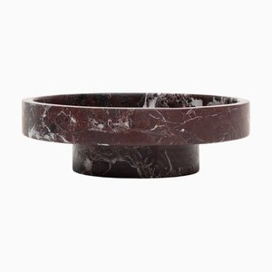 Rosso Levanto Marble Cyclo Bowl from Kiwano Concept
