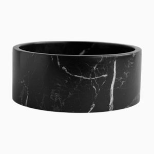 Black Marble Cylinder Bowl from Kiwano Concept