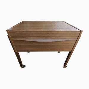 Vintage Rolling Sewing Cabinet, 1970s