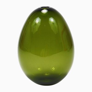 Vaso Saippuakupla in vetro verde di Kaj Franck, Nuutajärvi, Finlandia, 1958