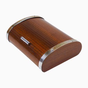 Large Art Deco Jewelry Storage Cigarette Box with Roll Top attributed to Carl Auböck, Vienna, 1930s