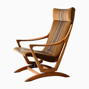 Fauteuil Scandinave à Dossier Haut en Chêne, 1960s