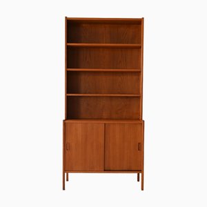 Vintage Scandinavian Teak Bookcase with Exposed Joints, 1960s