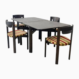 Table and Chairs by Girsberger, 1973s, Set of 5
