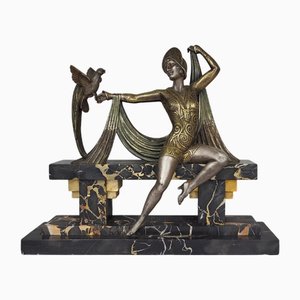 H. Molins, Art Deco Figurative Sculpture, 1920s-1940s, Bronze