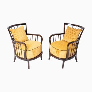 Poltrone Art Déco, Ungheria, anni '20, set di 2