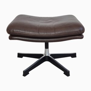 Leather Ottoman by André Vandenbrouck, 1960s