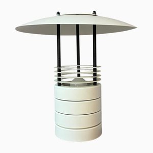 Table Lamp in White Metal by Jørgen Buchwald for Laterna Danica