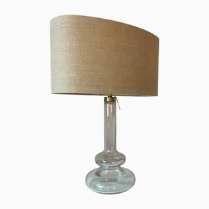Plaza Table Lamp with Transparent Glass Base by Michael Bang for Holmegaard