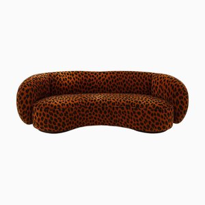 Melancolía Sofa in Leopard Furry Velvet by Moanne