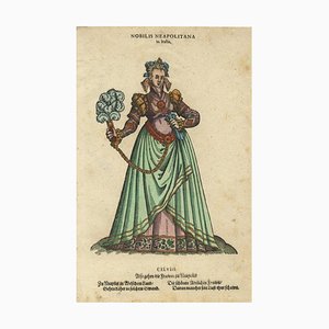 Jost Amman, Noblewoman of Naples, 1577, Woodcut