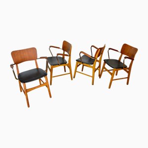 Chaises Vintage par Ib Kofod-Larsen, Danemark, 1960s, Set de 4