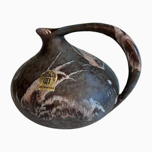 Glasierte Keramik Modell Nr. 313 Art Krug Vase mit Marmorierter Oberfläche von Kurt Tschörner für Ruscha, West-Germany, 1960er
