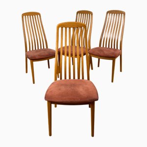 Danish Mid-Century Modern Teak Dining Chairs by Schou Andersen, 1970s, Set of 4