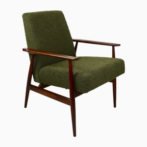 Grüner Olivgrüner Vintage Fox Sessel, 1970er