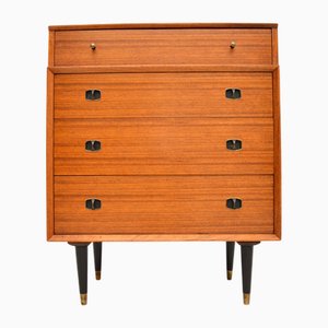 Cajonera vintage de nogal, años 50