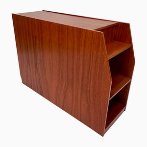 Brutalistisches Design Aufbewahrungsmöbel oder Raumteiler aus Teak mit Regalen, Dänemark, 1970er