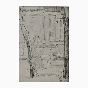 Edouard Manet, Mrs. Manet in the Garden, Lithograph