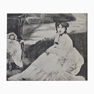 Edouard Manet, Ritratto della signora De Nittis in giardino, Litografia