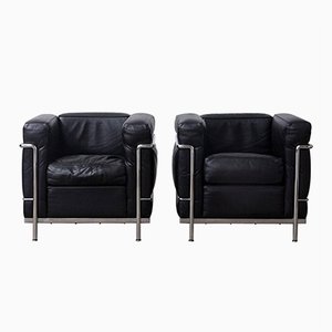 Le Corbusier Online Furniture At Pamono Lc2 Easy Chairs By Le Corbusier For Cina 1920s Set Of 2