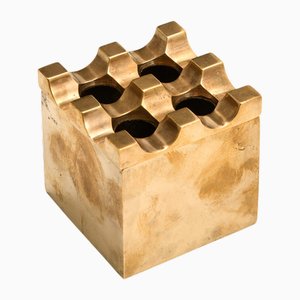 Ultima Ashtray in Brass attributed to Holger Bäckström and Bo Ljungberg