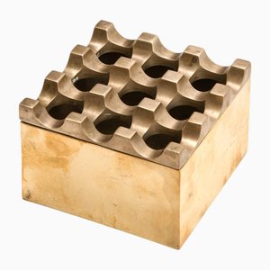 Ultima Ashtray in Brass attributed to Holger Bäckström and Bo Ljungberg