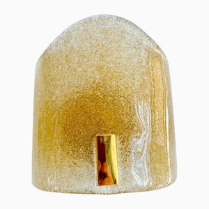 Murano Due Wandlampe aus 24 Karat Vergoldetem Gold, Italien, 1990