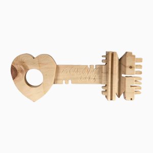 Ferdinando Codognotto, The Key to Heart, 2023, Wooden Sculpture