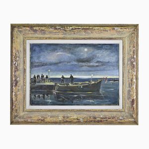 Michelangelo Cupisti, Ready to Set Sail, Oil Painting, 2000s, Framed