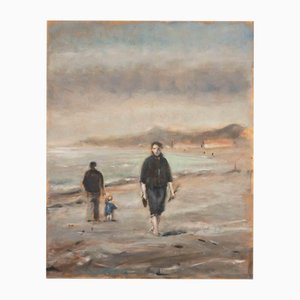 Michelangelo Cupisti, Seaside in Viareggio, Oil Painting, 2003