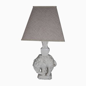 Lampada da tavolo a forma di elefante in ceramica, anni '50