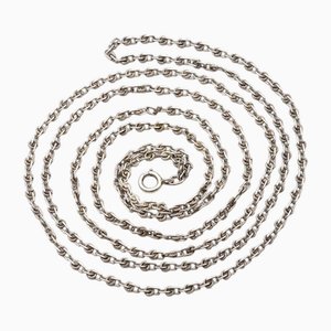 Long Double Silver Chain