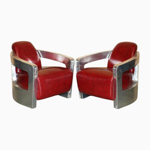 Set of Aviator Rocket Lounge Chairs