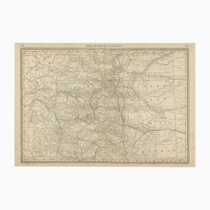 Colorado Karte der Centennial States Railroads mit Minen und Grafschaften, 1888