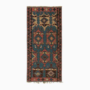 Vintage Kilim with Blue with Geometric Patterns, 1950s