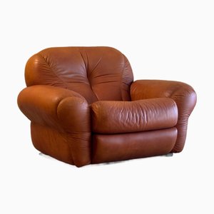 Vintage Italian Leather Chair, 1970s