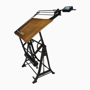 Vintage Iron Architects Drawing Table, 1920s