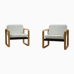 Set of Bouclé Lounge Chairs by Aeon Mondial, 1980s