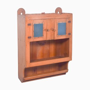 Mobiletto rustico in legno naturale, Portogallo, anni '50