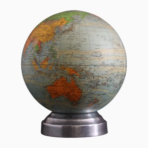 Globe Illuminé Art Déco Vintage de Perrina, France, 1940s