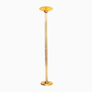 Vintage Italian Brass & Chrome Floor Lamp, 1970s