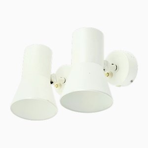 Lámparas de pared escandinavas Mid-Century modernas de Hans-Agne Jakobsson, años 60. Juego de 2