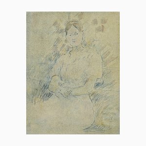 Berthe Morisot, Sitting Girl, 1918, Lithograph